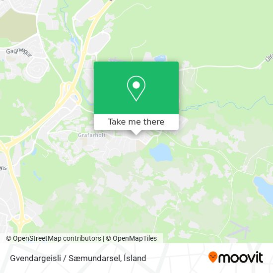 Mapa Gvendargeisli / Sæmundarsel