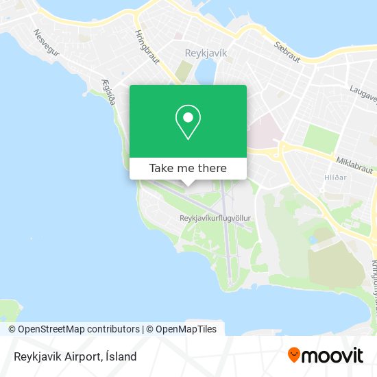 Mapa Reykjavik Airport
