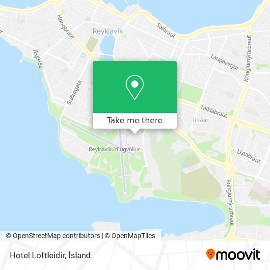 Hotel Loftleidir map