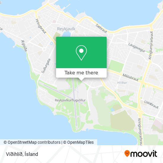 Víðihlíð map