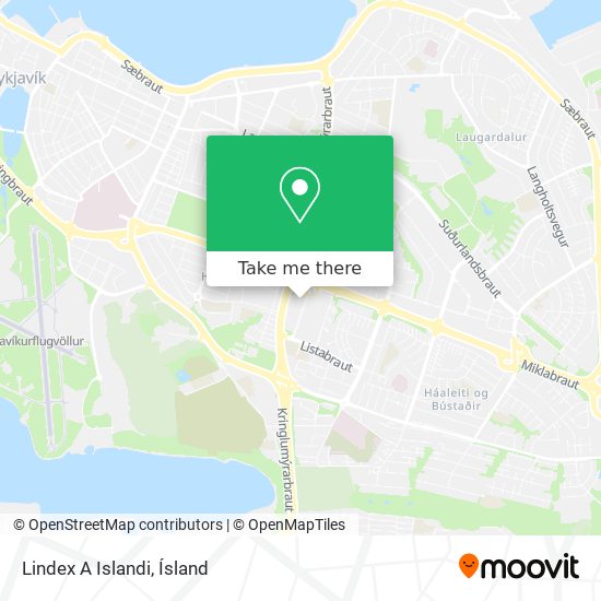 Mapa Lindex A Islandi