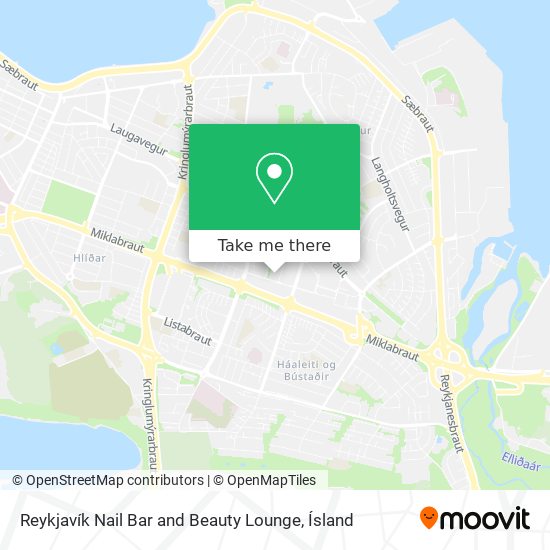 Reykjavík Nail Bar and Beauty Lounge map
