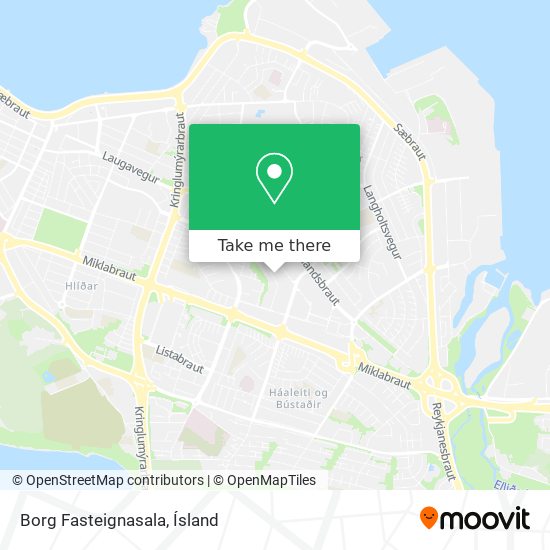 Borg Fasteignasala map