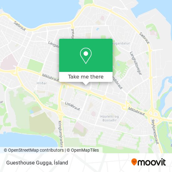 Guesthouse Gugga map