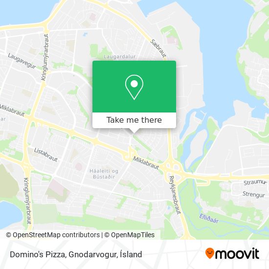 Domino's Pizza, Gnodarvogur map