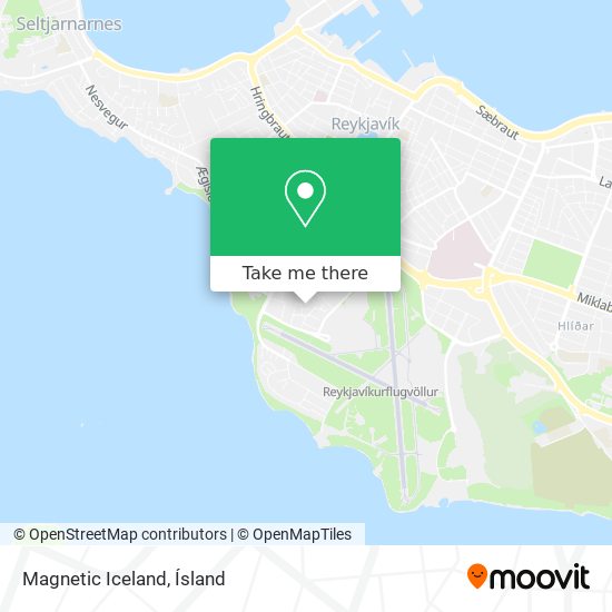 Magnetic Iceland map