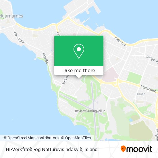 Mapa HÍ-Verkfræði-og Náttúruvísindasvið