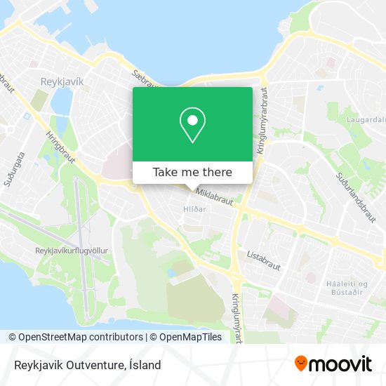 Reykjavik Outventure map