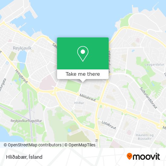 Hlíðabær map