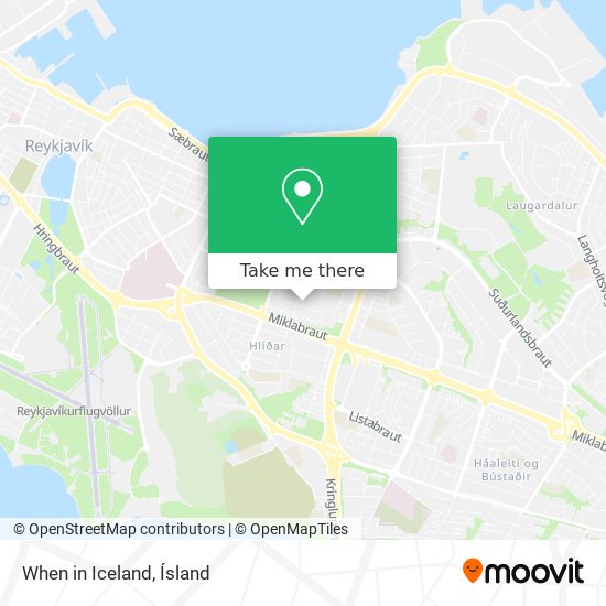 When in Iceland map