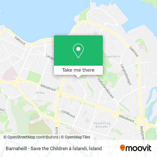 Barnaheill - Save the Children á Íslandi map