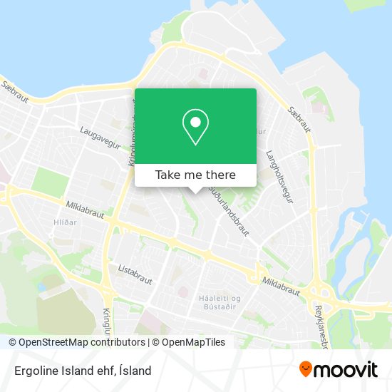Ergoline Island ehf map