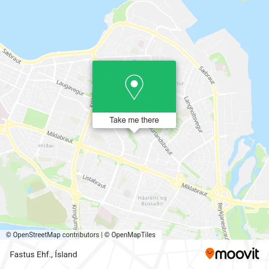Fastus Ehf. map