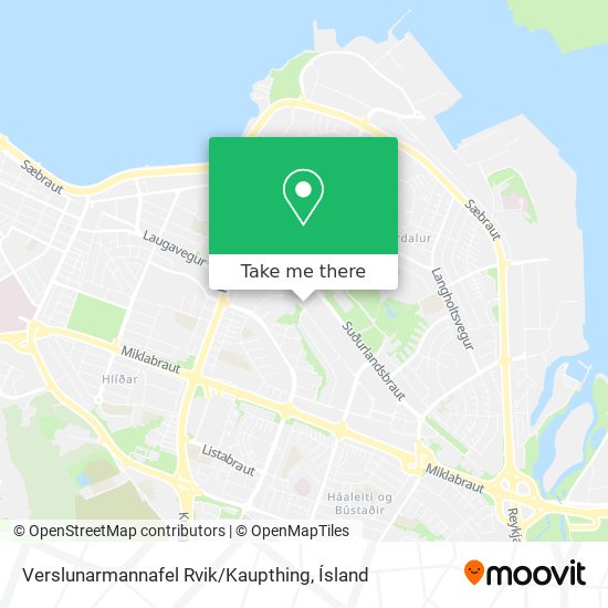 Verslunarmannafel Rvik / Kaupthing map
