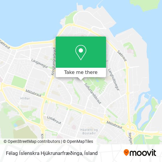 Félag Íslenskra Hjúkrunarfræðinga map