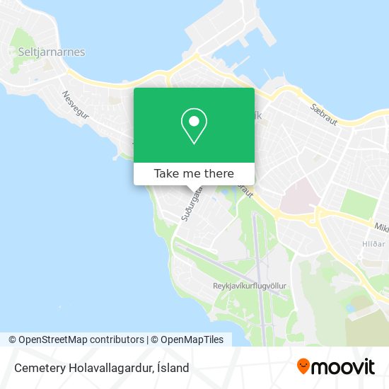 Cemetery Holavallagardur map