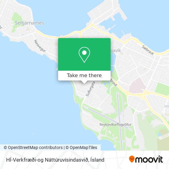 Mapa HÍ-Verkfræði-og Náttúruvísindasvið