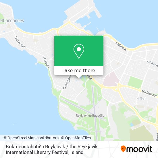Mapa Bókmenntahátíð í Reykjavík / the Reykjavik International Literary Festival
