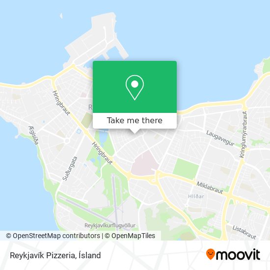 Mapa Reykjavík Pizzeria