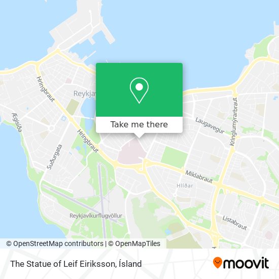 The Statue of Leif Eiriksson map