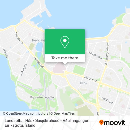 Landspítali Háskólasjúkrahúsö - Aðalinngangur Eiríksgötu map