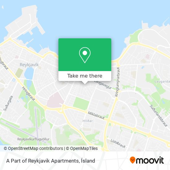 A Part of Reykjavik Apartments map