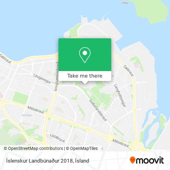 Íslenskur Landbúnaður 2018 map