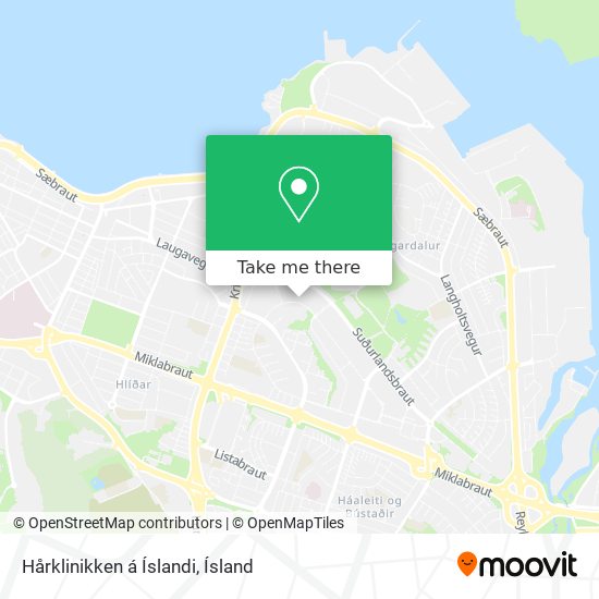 Hårklinikken á Íslandi map