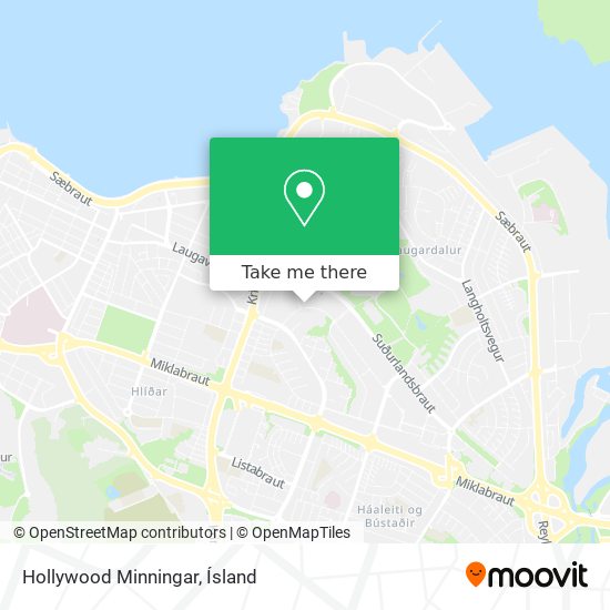 Hollywood Minningar map