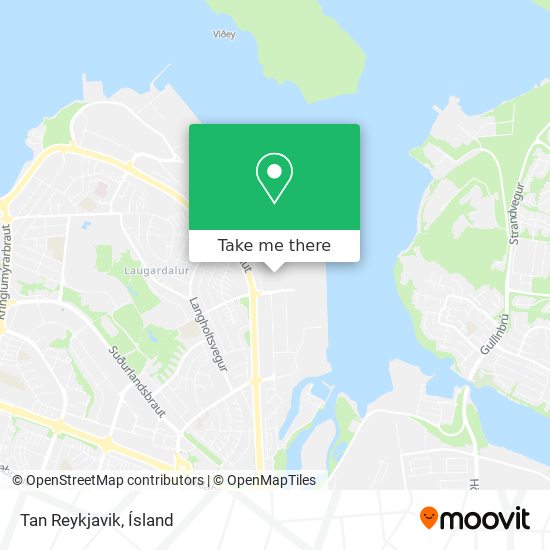 Mapa Tan Reykjavik