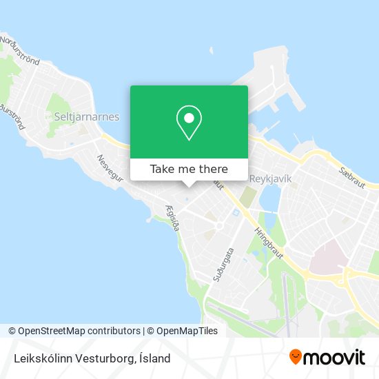 Mapa Leikskólinn Vesturborg