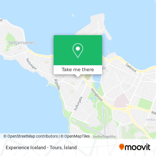 Experience Iceland - Tours map