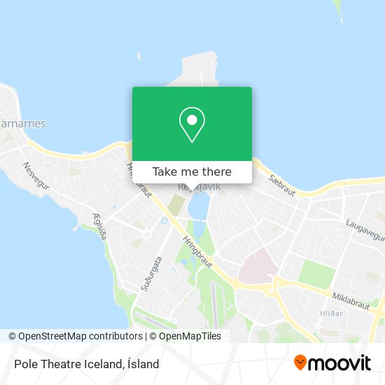 Mapa Pole Theatre Iceland
