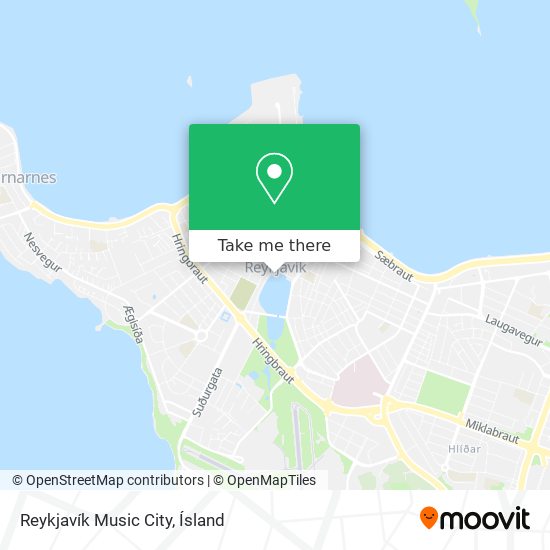 Mapa Reykjavík Music City