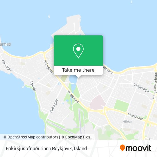 Fríkirkjusöfnuðurinn í Reykjavík map