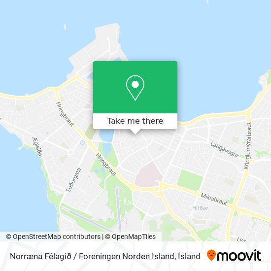 Mapa Norræna Félagið / Foreningen Norden Island