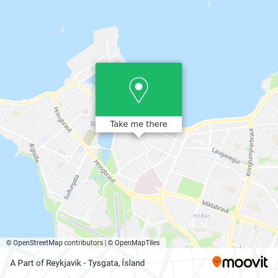 Mapa A Part of Reykjavik - Tysgata