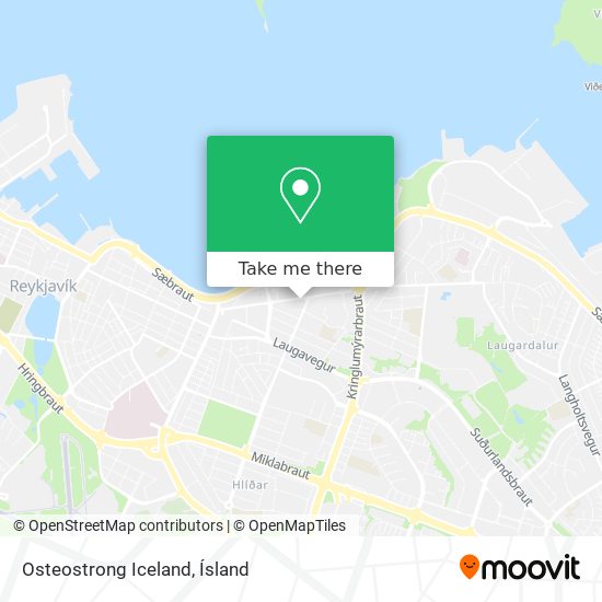 Osteostrong Iceland map