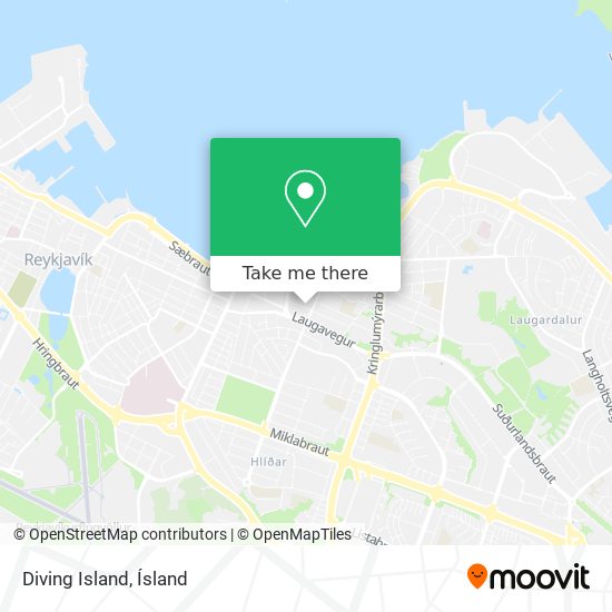 Mapa Diving Island