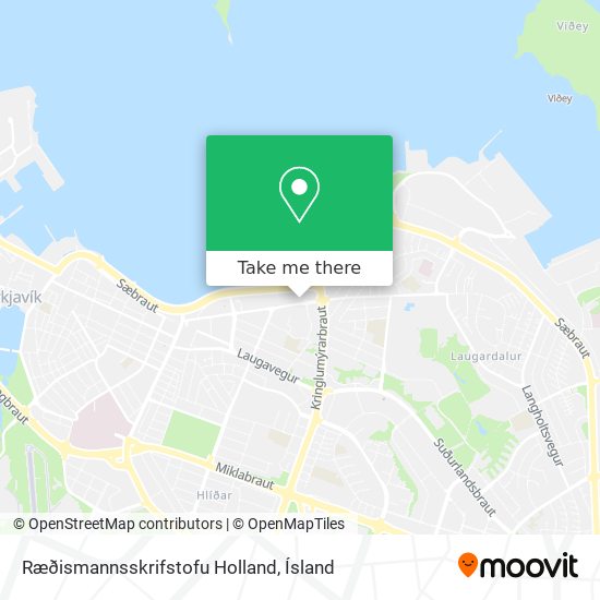 Mapa Ræðismannsskrifstofu Holland