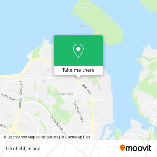 Litrof ehf map
