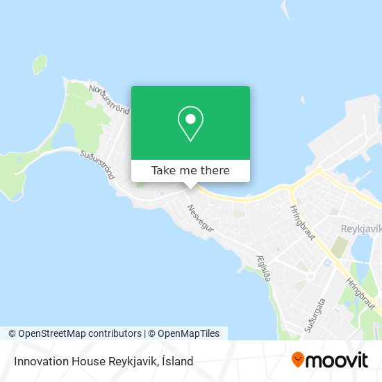 Mapa Innovation House Reykjavik