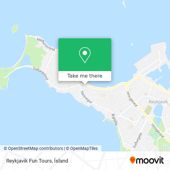 Mapa Reykjavik Fun Tours
