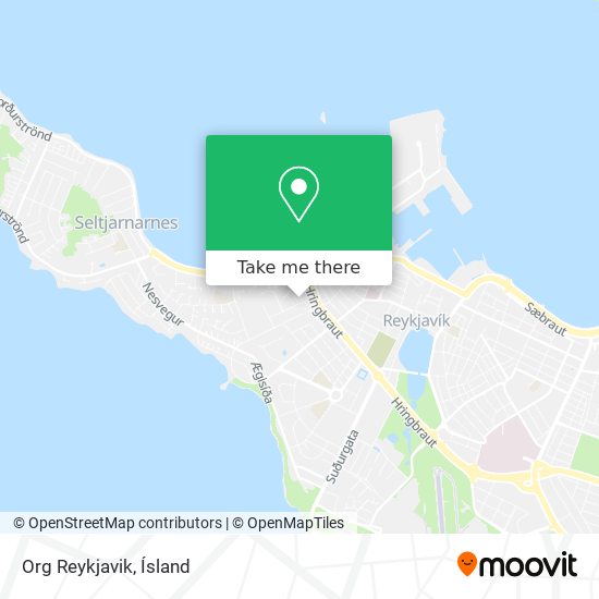 Mapa Org Reykjavik