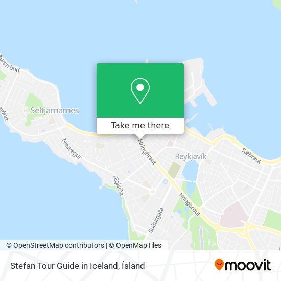Stefan Tour Guide in Iceland map