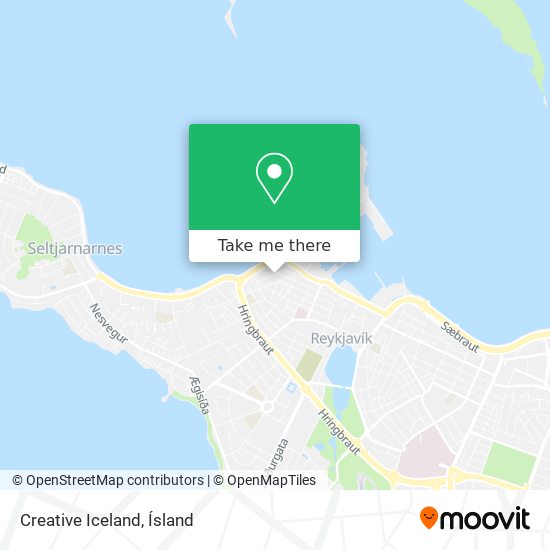 Creative Iceland map