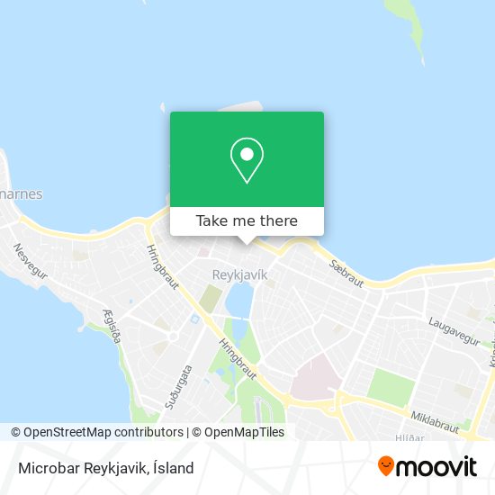 Microbar Reykjavik map