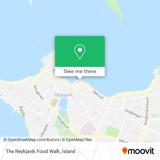 Mapa The Reykjavik Food Walk