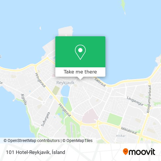 Mapa 101 Hotel-Reykjavik
