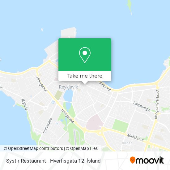 Mapa Systir Restaurant - Hverfisgata 12